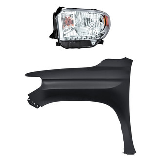 Replacement - 2-Piece Kit (Driver Side Headlight, Front Driver Side Fender) (Standard Line)