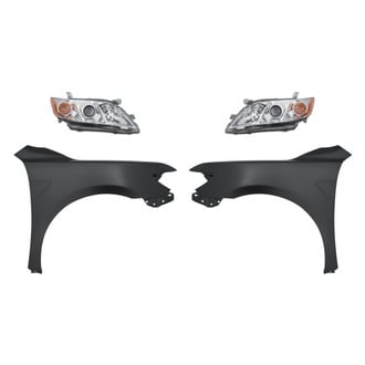 Replacement - 4-Piece Kit (Driver and Passenger Side Headlights, Driver and Passenger Side Fenders) (Standard Line)