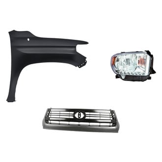 Replacement - 3-Piece Kit (Passenger Side Headlight, Grille, Front Passenger Side Fender) (CAPA Certified)