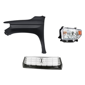 Replacement - 3-Piece Kit (Driver Side Headlight, Grille, Front Driver Side Fender) (CAPA Certified)