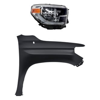 Replacement - 2-Piece Kit (Passenger Side Headlight, Front Passenger Side Fender) (CAPA Certified)