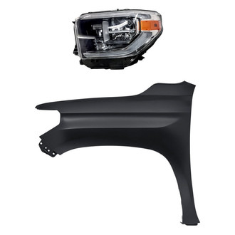 Replacement - 2-Piece Kit (Driver Side Headlight, Front Driver Side Fender) (CAPA Certified)