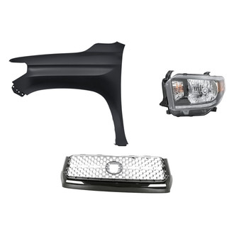 Replacement - 3-Piece Kit (Driver Side Headlight, Grille, Front Driver Side Fender) (Standard Line)