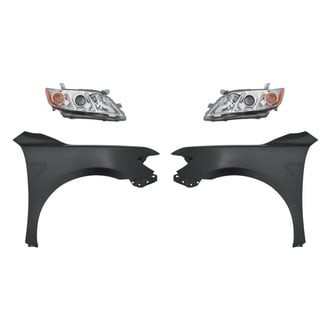 Replacement - 4-Piece Kit (Driver and Passenger Side Headlights, Driver and Passenger Side Fenders) (Standard Line)