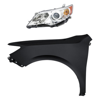 Replacement - 2-Piece Kit (Driver Side Headlight, Front Driver Side Fender)