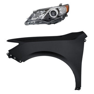 Replacement - 2-Piece Kit (Driver Side Headlight, Front Driver Side Fender) (Standard Line)