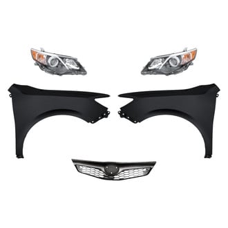 Replacement - 5-Piece Kit (Driver and Passenger Side Headlights, Grille, Driver and Passenger Side Fenders) (Standard Line)