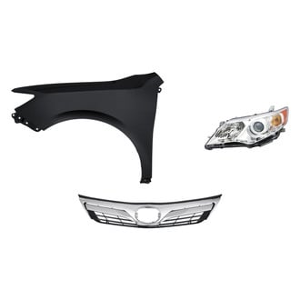 Replacement - 3-Piece Kit (Driver Side Headlight, Grille, Front Driver Side Fender) (CAPA Certified)