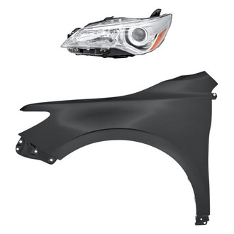 Replacement - 2-Piece Kit (Driver Side Headlight, Front Driver Side Fender)