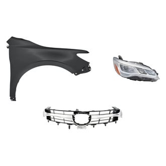 Replacement - 3-Piece Kit (Passenger Side Headlight, Grille, Front Passenger Side Fender) (Standard Line)