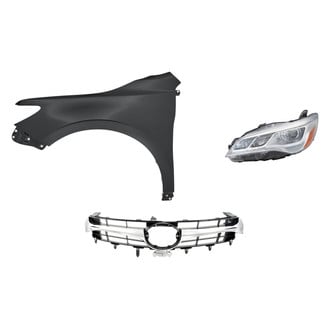 Replacement - 3-Piece Kit (Driver Side Headlight, Grille, Front Driver Side Fender) (Standard Line)