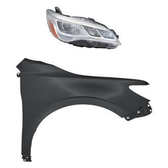 Replacement - 2-Piece Kit (Passenger Side Headlight, Front Passenger Side Fender) (Standard Line)