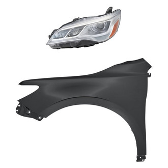 Replacement - 2-Piece Kit (Driver Side Headlight, Front Driver Side Fender) (CAPA Certified)