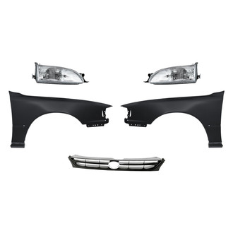 Replacement - 5-Piece Kit (Driver and Passenger Side Headlights, Grille, Driver and Passenger Side Fenders) (Standard Line)