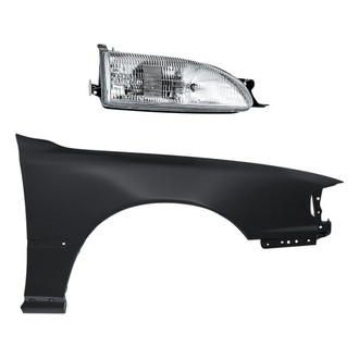 Replacement - 2-Piece Kit (Passenger Side Headlight, Front Passenger Side Fender) (Standard Line)