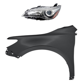 Replacement - 2-Piece Kit (Driver Side Headlight, Front Driver Side Fender) (CAPA Certified)