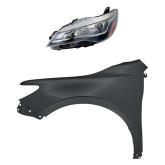 Replacement - 2-Piece Kit (Driver Side Headlight, Front Driver Side Fender) (CAPA Certified)