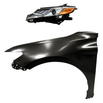 Replacement - 2-Piece Kit (Driver Side Headlight, Front Driver Side Fender) (CAPA Certified)