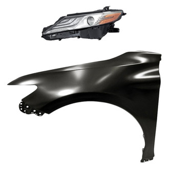 Replacement - 2-Piece Kit (Driver Side Headlight, Front Driver Side Fender) (CAPA Certified)
