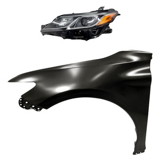 Replacement - 2-Piece Kit (Driver Side Headlight, Front Driver Side Fender) (Standard Line)