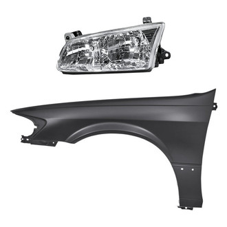 Replacement - 2-Piece Kit (Driver Side Headlight, Front Driver Side Fender) (CAPA Certified)
