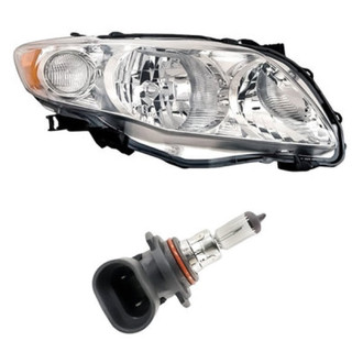 Replacement - 2-Piece Kit (Passenger Side Headlight, Bulb) (Standard Line)
