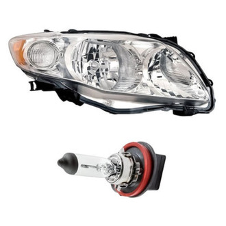Replacement - 2-Piece Kit (Passenger Side Headlight, Bulb) (Standard Line)