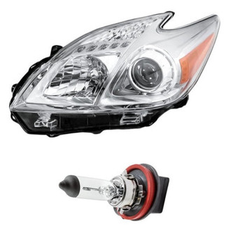 Replacement - 2-Piece Kit (Driver Side Headlight, Bulb) (Standard Line)