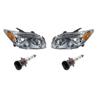 Replacement - 4-Piece Kit (Driver and Passenger Side Headlights, Bulbs) (Standard Line)