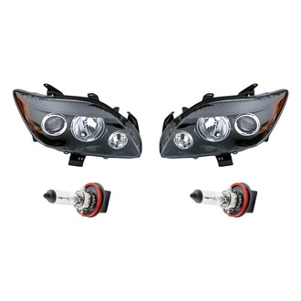 Replacement - 4-Piece Kit (Driver and Passenger Side Headlights, Bulbs) (Standard Line)