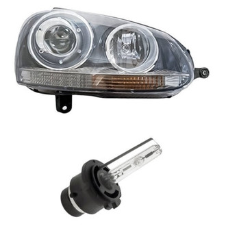 Replacement - 2-Piece Kit (Passenger Side Headlight, Bulb) (Standard Line)