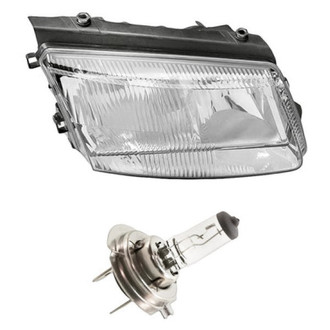 Replacement - 2-Piece Kit (Passenger Side Headlight, Bulb) (Standard Line)