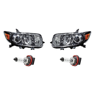 Replacement - 4-Piece Kit (Driver and Passenger Side Headlights, Bulbs) (Standard Line)