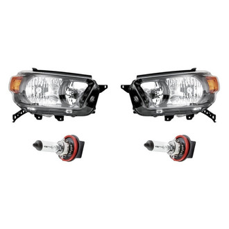 Replacement - 4-Piece Kit (Driver and Passenger Side Headlights, Bulbs) (Standard Line)