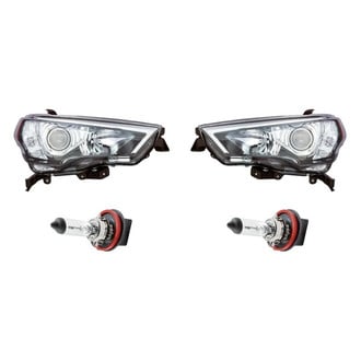 Replacement - 4-Piece Kit (Driver and Passenger Side Headlights, Bulbs) (Standard Line)