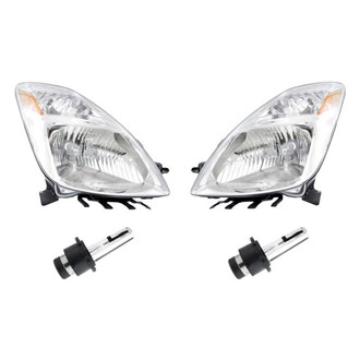 Replacement - 4-Piece Kit (Driver and Passenger Side Headlights, Bulbs) (Standard Line)