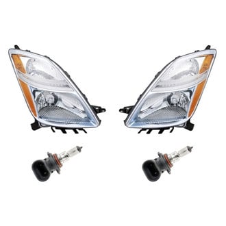 Replacement - 4-Piece Kit (Driver and Passenger Side Headlights, Bulbs) (Standard Line)