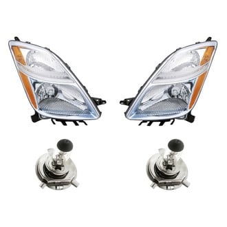 Replacement - 4-Piece Kit (Driver and Passenger Side Headlights, Bulbs) (Standard Line)