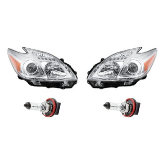 Replacement - 4-Piece Kit (Driver and Passenger Side Headlights, Bulbs) (Standard Line)