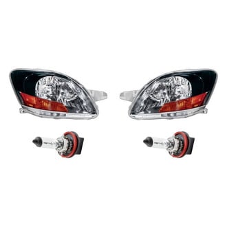 Replacement - 4-Piece Kit (Driver and Passenger Side Headlights, Bulbs) (Standard Line)