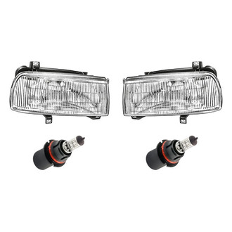 Replacement - 4-Piece Kit (Driver and Passenger Side Headlights, Bulbs) (Standard Line)