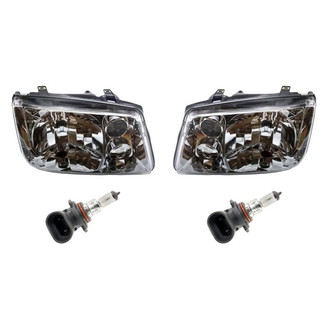 Replacement - 4-Piece Kit (Driver and Passenger Side Headlights, Bulbs) (Standard Line)