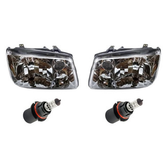 Replacement - 4-Piece Kit (Driver and Passenger Side Headlights, Bulbs) (Standard Line)