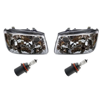 Replacement - 4-Piece Kit (Driver and Passenger Side Headlights, Bulbs) (Standard Line)