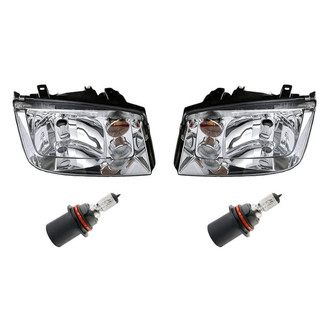 Replacement - 4-Piece Kit (Driver and Passenger Side Headlights, Bulbs) (Standard Line)