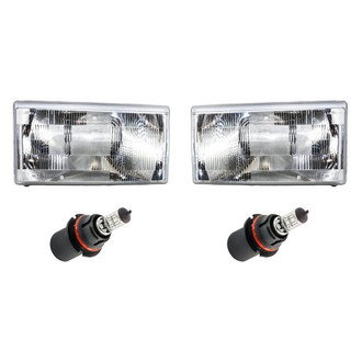 Replacement - 4-Piece Kit (Driver and Passenger Side Headlights, Bulbs) (Standard Line)