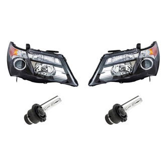 Replacement - 4-Piece Kit (Driver and Passenger Side Headlights, Bulbs) (Standard Line)