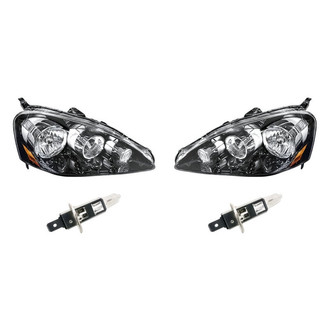 Replacement - 4-Piece Kit (Driver and Passenger Side Headlights, Bulbs) (Standard Line)