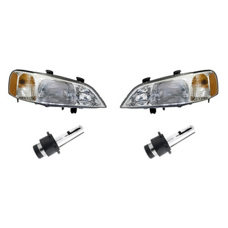 Replacement - 4-Piece Kit (Driver and Passenger Side Headlights, Bulbs) (Standard Line)