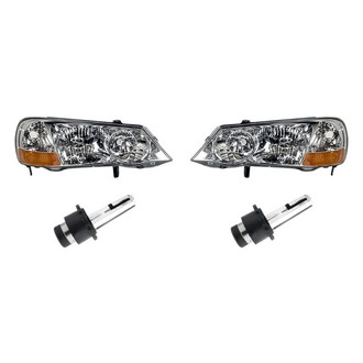 Replacement - 4-Piece Kit (Driver and Passenger Side Headlights, Bulbs) (Standard Line)